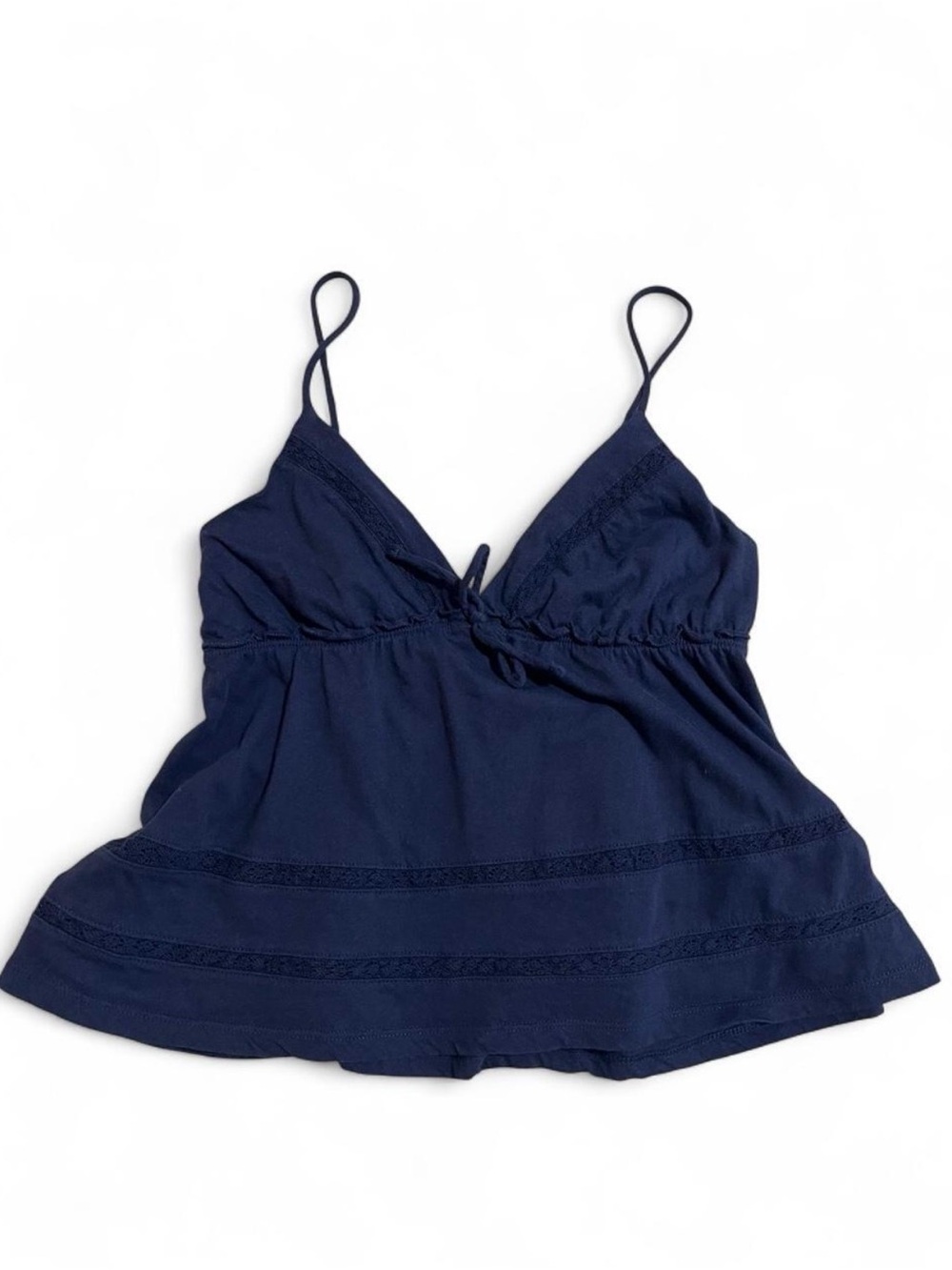 Rebellious One Navy Spaghetti-Strap V-Neck Cami